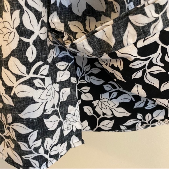 INC Floral B&W Button Down Men’s Dress Shirt - Picture 6 of 8